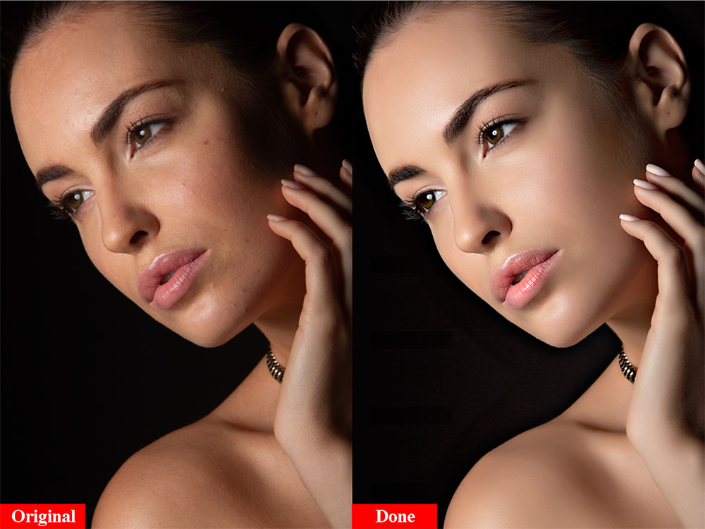 Make-up and beauty photo retouching